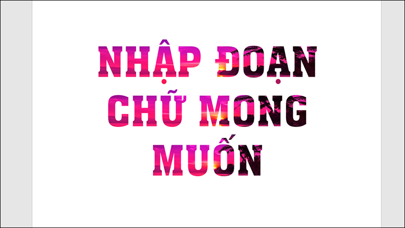 Xoá nền khỏi chữ